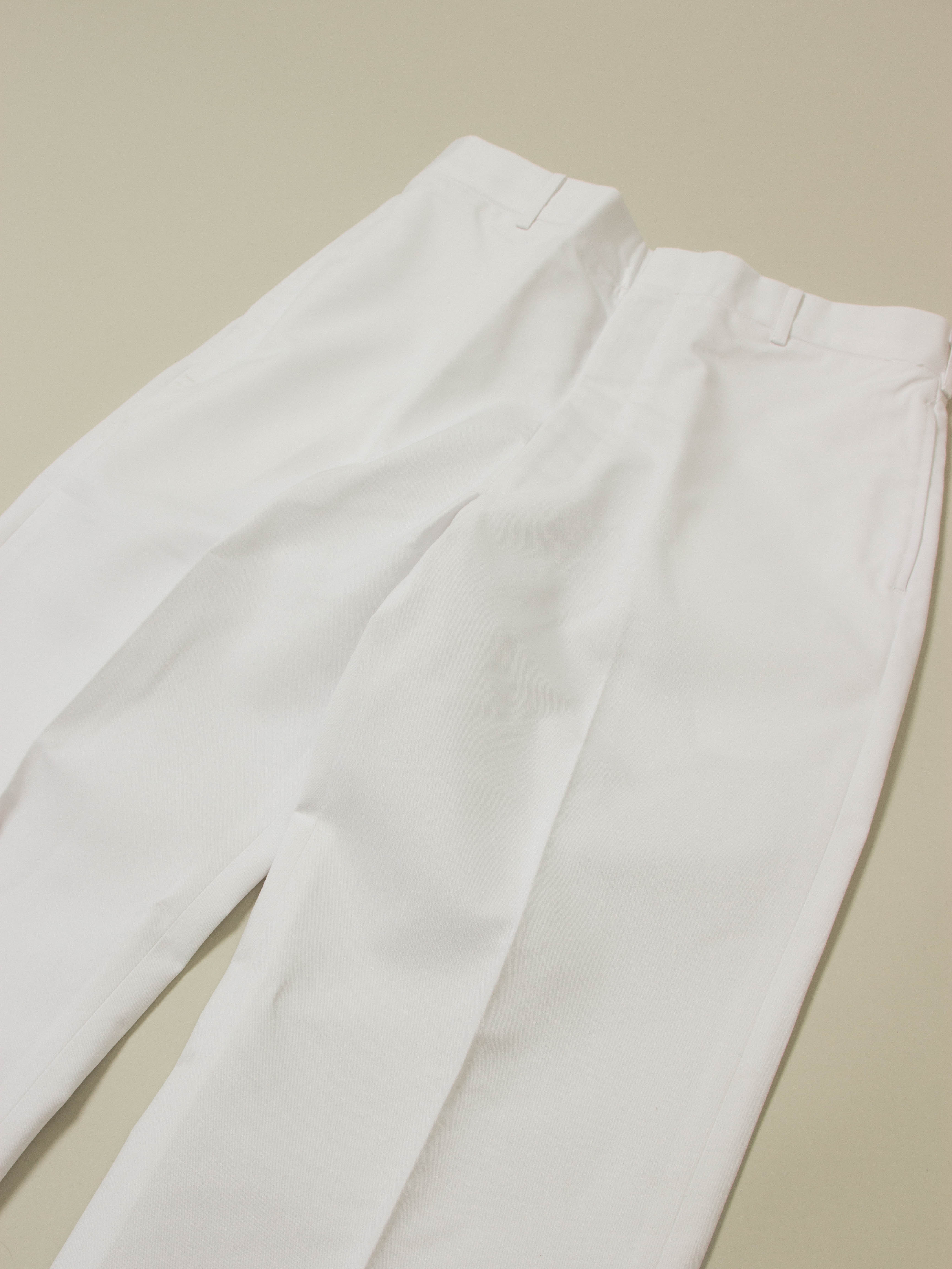 Deadstock 1990s US Army White Dress Trousers - Image 3