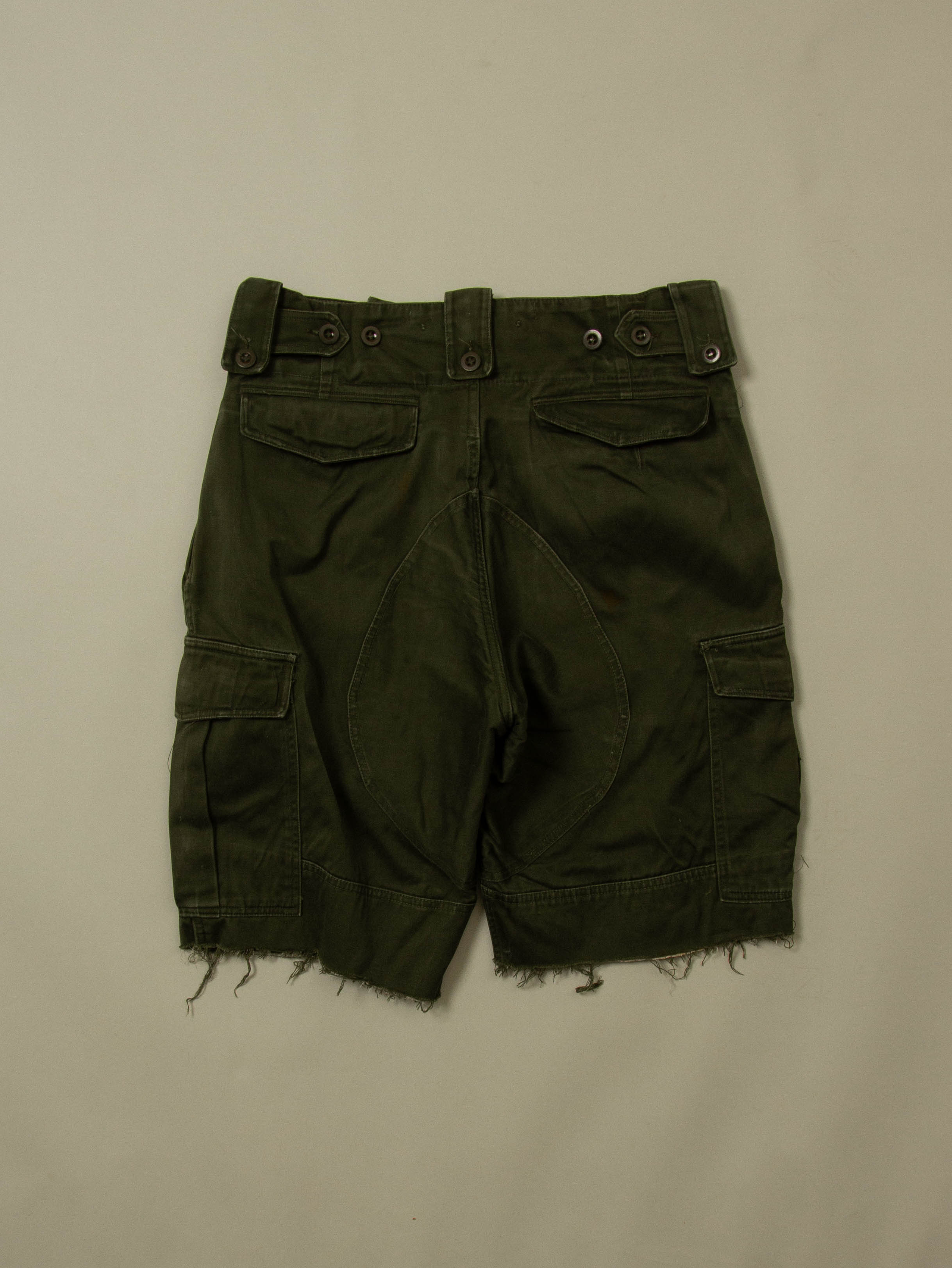 Vtg 1960s Army Cargo Shorts (32-34") - Image 3