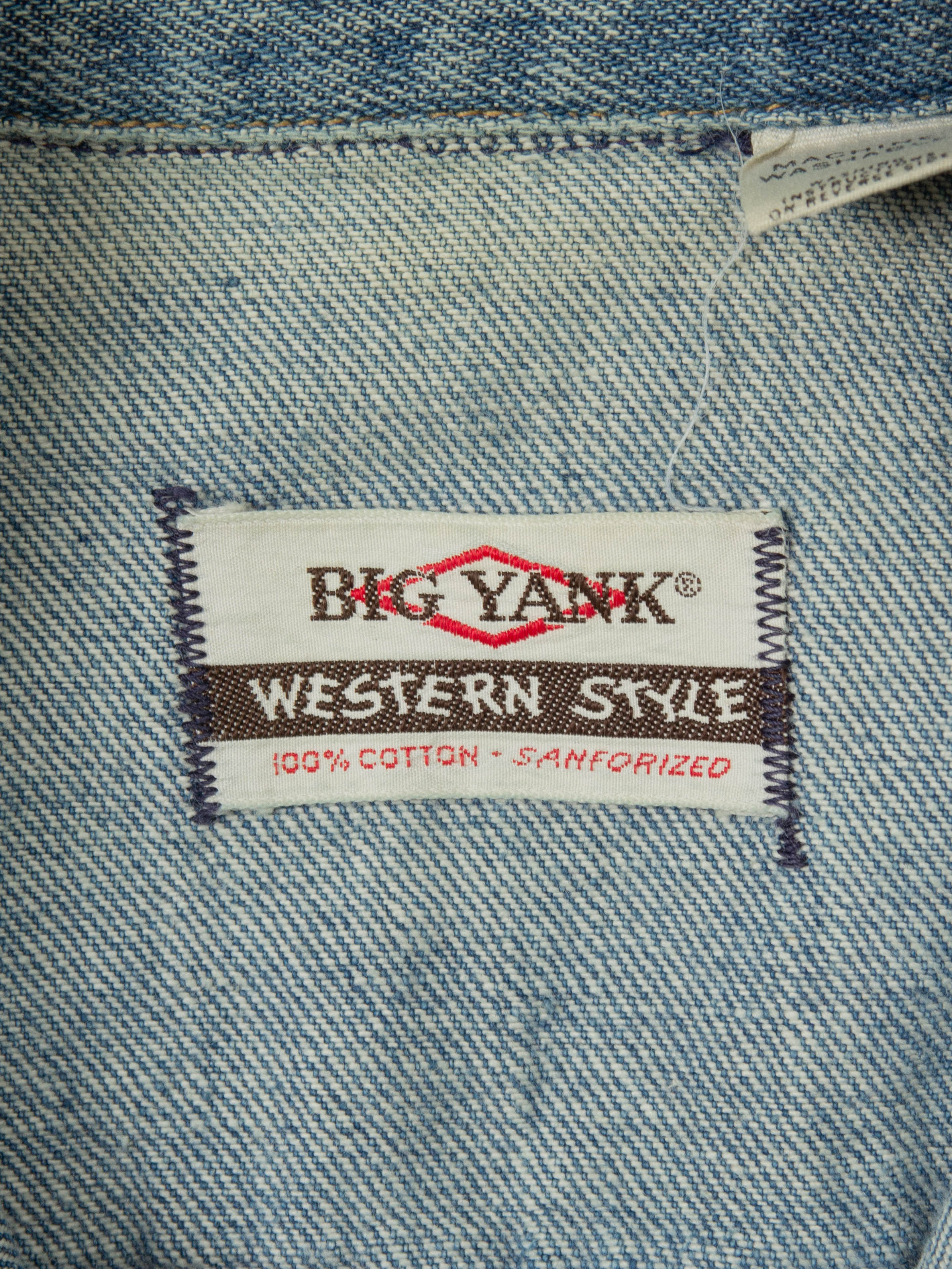 Vtg 1970s Big Yank Embroidered Denim Jacket (S) - Image 2