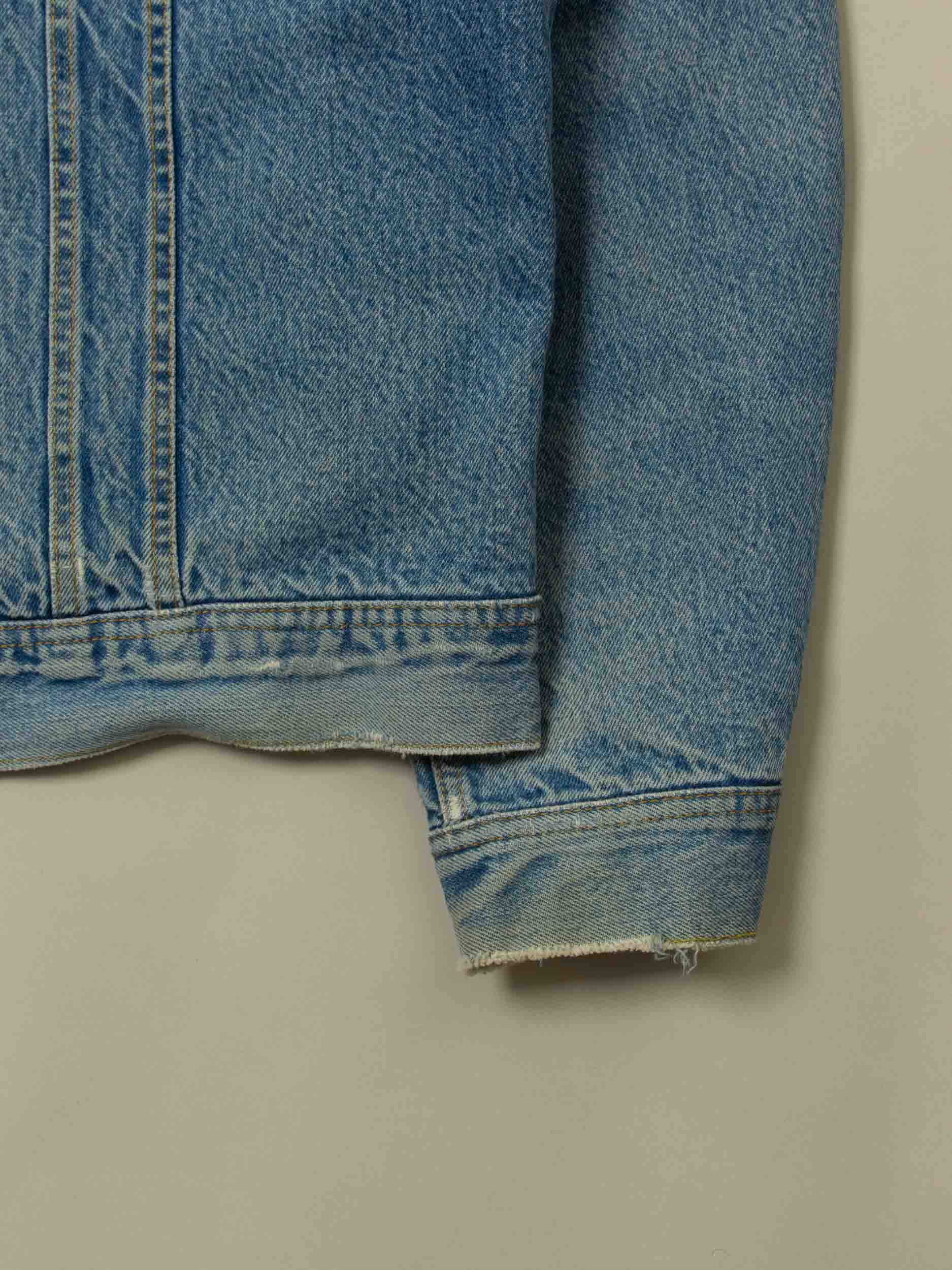 Vtg 1980s Lee Storm Rider Lined Denim Jacket (L) - Image 5