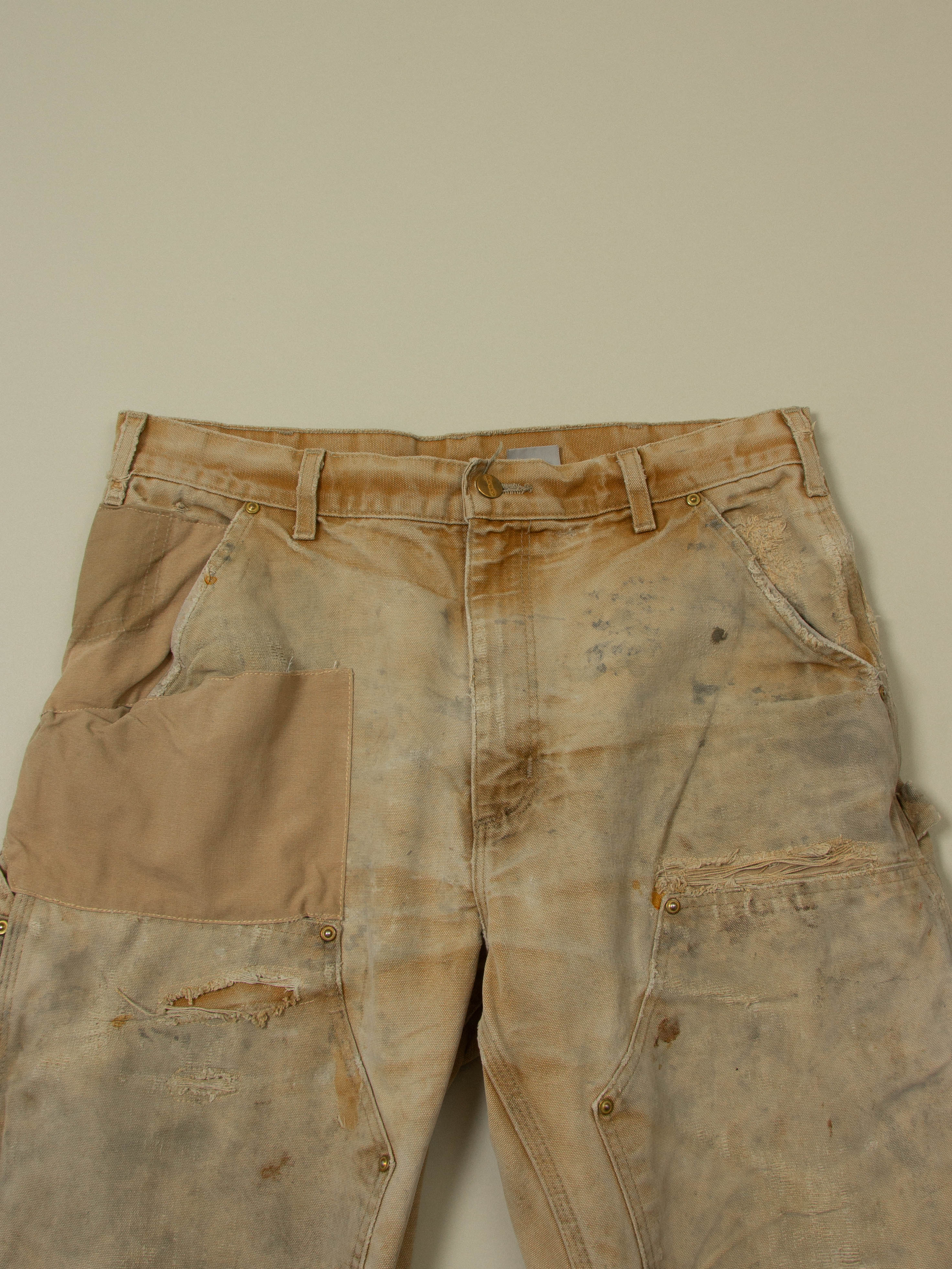 Vtg 1990s Carhartt Double Knee Carpenter Trousers - Made in USA (34x30) - Image 3