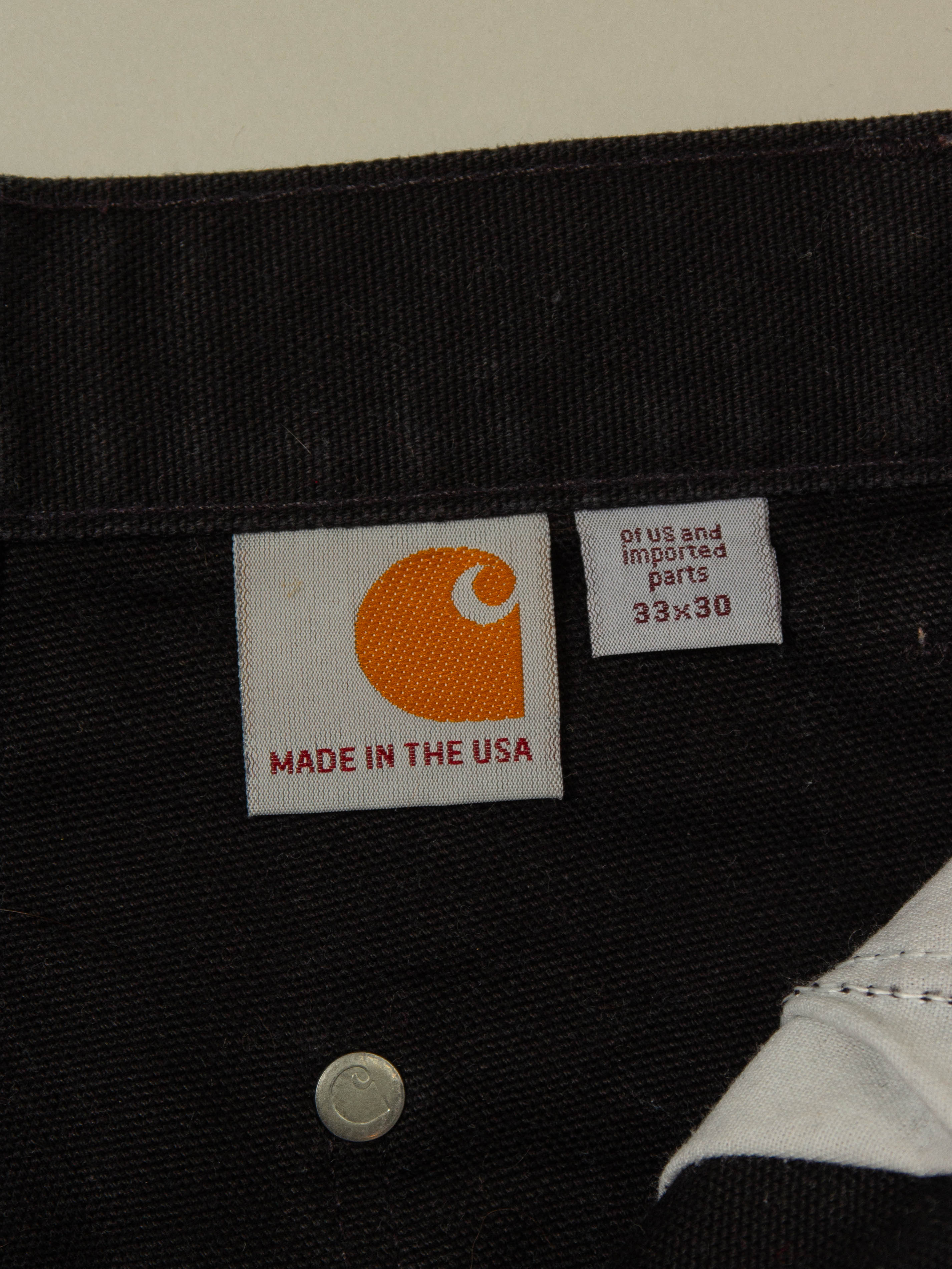 Vtg 1990s Carhartt Double Knee Trousers - Made in USA (32x30) - Image 4