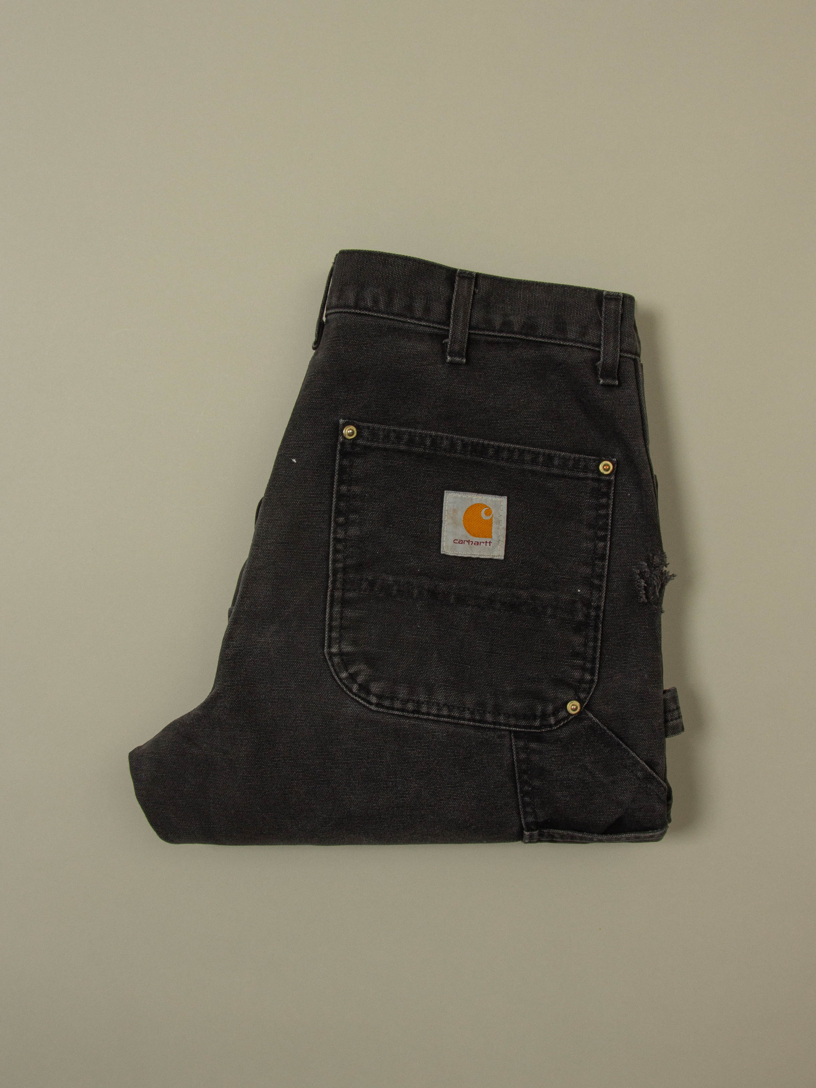 Vtg 1990s Carhartt Double Knee Trousers - Made in USA (34x30) - Image 6