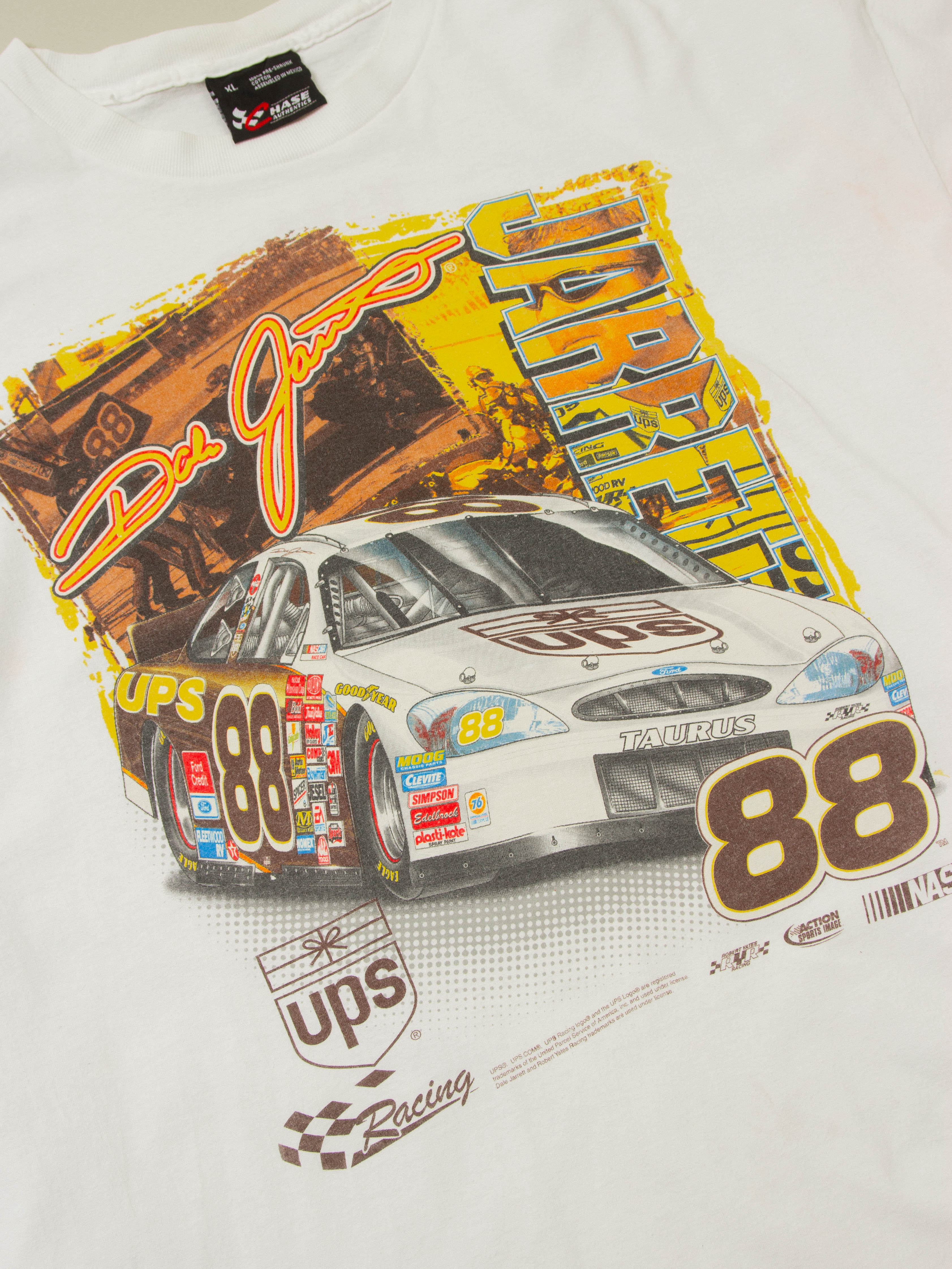 Vtg 1990s Chase Authentics 'Dale Jarett' Tee (XL) - Image 2