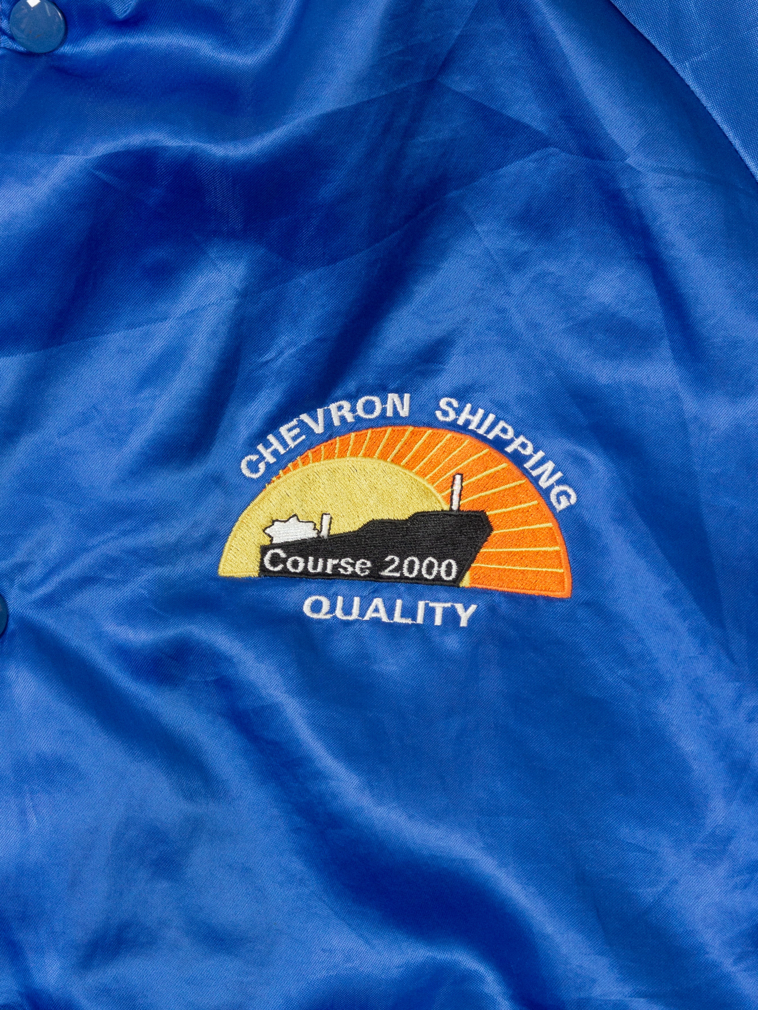 Vtg Chevron Shipping Quality Nylon Jacket - Made in USA (L) - Image 2